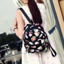 Lovely Scent Bottle Printing Leather Backpack Vintage Schoolbag for Teenagers Backpacks Women Mochila Feminina Satchel 1STL ELY