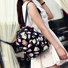 Lovely Scent Bottle Printing Leather Backpack Vintage Schoolbag for Teenagers Backpacks Women Mochila Feminina Satchel 1STL ELY