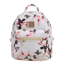 Lovely Women Floral Printing Backpack PU Leather Travel School Bag for Teenagers Backpacks Women Mochila Feminina ELY