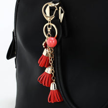 Luxurious Leather Tassels Bag Hanging With Bow Key Chains Alloy Key Ring Keychains Jewelry For Bags Car Pendant Ornaments 1STL ELY