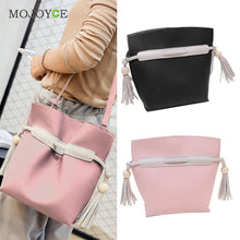 Luxury Handbags Women Bags Designer Bucket Women Leather Handbag Embossed Strips Tassel Shoulder Crossbody Bag Sac a main Bolsos ELY