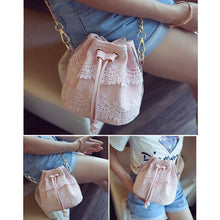 Luxury Handbags Women Bags Designer Clutch Women Messenger Bags Leather Bucket Shoulder Bag Lace Cross Body Bolsa Feminina ELY