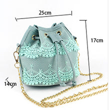 Luxury Handbags Women Bags Designer Clutch Women Messenger Bags Leather Bucket Shoulder Bag Lace Cross Body Bolsa Feminina ELY