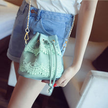 Luxury Handbags Women Bags Designer Clutch Women Messenger Bags Leather Bucket Shoulder Bag Lace Cross Body Bolsa Feminina ELY