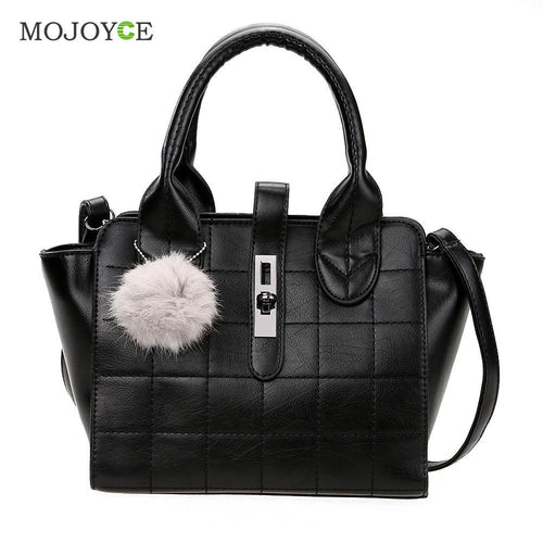 Luxury Handbags Women Bags Designer PU Shoulder Crossbody Women Messenger Bags Women Leather Handbag with Pompon bolsa feminina ELY