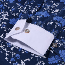 Luxury Men's Long Sleeve Slim Fit Shirt Casual Floral Pattern Slim Stylish Shirts Blouse Men Dress Shirts MLXLXXL ELY