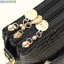 Luxury Shoulder Bags Women Messenger Bag PU Crossbody Bags Satchel Women Leather Handbag Purse Crocodile Simple Handbag Women ELY