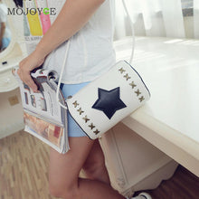 MOJOYCE Star Rivet Catridge Leisure Women Bag PU Leather Women Messenger Bag Shoulder Crossbody Bag Bolsa Feminina ELY