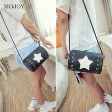 MOJOYCE Star Rivet Catridge Leisure Women Bag PU Leather Women Messenger Bag Shoulder Crossbody Bag Bolsa Feminina ELY