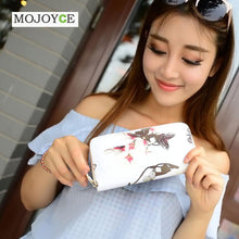 MOJOYCE Leather Wallet For Women 4 Colors Floral Printing Wallet Long Lady Delicate Clutch Coin Purse Card Holder Carteras Mujer ELY