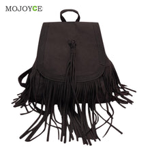 Matte Leather Tassel Backpack Women School Bags for Teenagers Backpacks for Teenage Girls Leather Backpack Mochila Feminina ELY