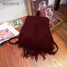 Matte Leather Tassel Backpack Women School Bags for Teenagers Backpacks for Teenage Girls Leather Backpack Mochila Feminina ELY
