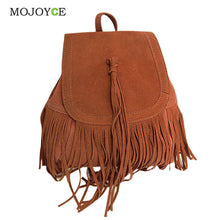 Matte Leather Tassel Backpack Women School Bags for Teenagers Backpacks for Teenage Girls Leather Backpack Mochila Feminina ELY