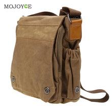 Men Canvas Bag Handbag Tote Shoulder Bag Khaki Shoulder Crossbody Bag Large Capacity Totes for Travel Rucksack ELY