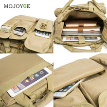 Men Fasion Multi-function Handbag Tote Canvas Bag Shoulder Crossbody Bag Large Capacity Totes for Travel Rucksack Mochila ELY