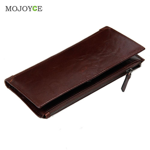 Men Leather Long Fasion Zipper Wallet Credit Card Purse 1STL ELY