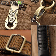 Men Multipurpose Large Shoulder Bag Canvas Backpack Dark Khaki Famous Mens Tote Bags Military Army Travel Men Large Bag ELY