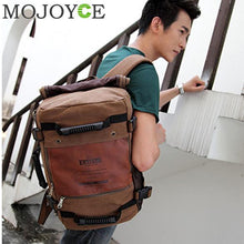 Men Multipurpose Large Shoulder Bag Canvas Backpack Dark Khaki Famous Mens Tote Bags Military Army Travel Men Large Bag ELY