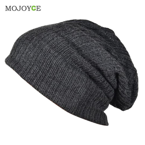 Men Slouch Slouchy Beanie Knit Skull Snowboard Cap Mens Beanie Ladies Ski Skull Cap Gorras Planas ELY