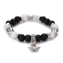 Men Women Natural Stone Bead Bracelet Lava Bracelet 1STL ELY