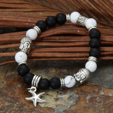 Men Women Natural Stone Bead Bracelet Lava Bracelet 1STL ELY