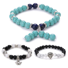 Men Women Natural Stone Bead Bracelet Lava Bracelet 1STL ELY