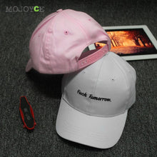 Men Women Peaked HipHop Cap Cotton Peaked Adjustable Snapback Baseball Cap Stitchwork Baseball Hat Black White Pink ELY