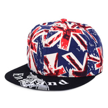 Men Women UK Flag England Baseball Cap Visor Hat Adjustable Baseball Visor Snapback Hat ELY