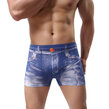Men's Boxer Brokeback Mountain Cowboy Tight stage Underwear Printing Denim Wear M L XL 1STL ELY