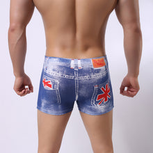 Men's Boxer Brokeback Mountain Cowboy Tight stage Underwear Printing Denim Wear M L XL 1STL ELY
