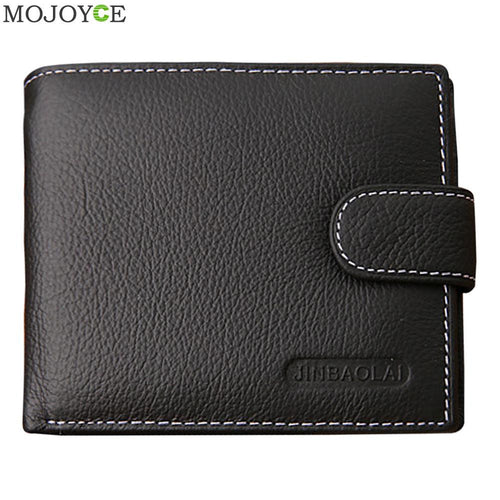 Men's Leather Cowhide Bifold Wallet ID Credit Card Holder Purse 1STL ELY