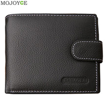 Men's Leather Cowhide Bifold Wallet ID Credit Card Holder Purse 1STL ELY