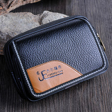 Men's Leather Clutch Pockets Wallet Bifold Business Credit Card Holder Packs Bolso Leather Waist Bag Clutches Wallet ELY