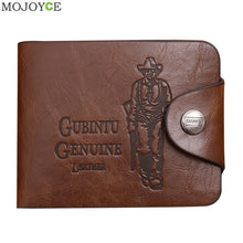Mens Leather Bifold Wallet Card Holder Slim Coin Purse Brown Short Bifold Slim Purses thin Money Bag Clutch Change Pocket ELY