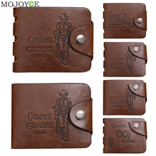 Mens Leather Bifold Wallet Card Holder Slim Coin Purse Brown Short Bifold Slim Purses thin Money Bag Clutch Change Pocket ELY