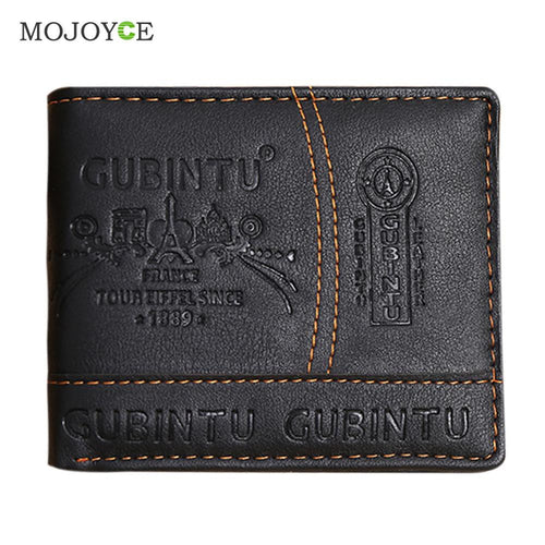 Mens Leather Wallets Bifold Wallet Pockets Credit/ID Card Receipt Holder Coin Purse Card Holder Multi position wallet Coin Purse ELY