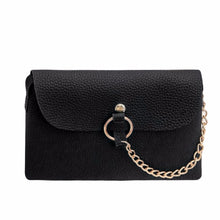 Mini Litchi Stria Chain Ring Women Bag Small Shoulder Crossbody Bag Women Leather Handbags Women Messenger Bags Bolsa Feminina ELY