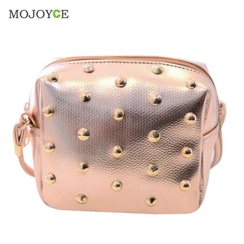 Mini Rivet Women Bags Vintage Women Messenger Bags Shoulder Wpmen Leather Handbag Crossbody Bag PU Clutch Bolsa Feminina ELY