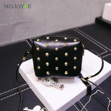 Mini Rivet Women Bags Vintage Women Messenger Bags Shoulder Wpmen Leather Handbag Crossbody Bag PU Clutch Bolsa Feminina ELY