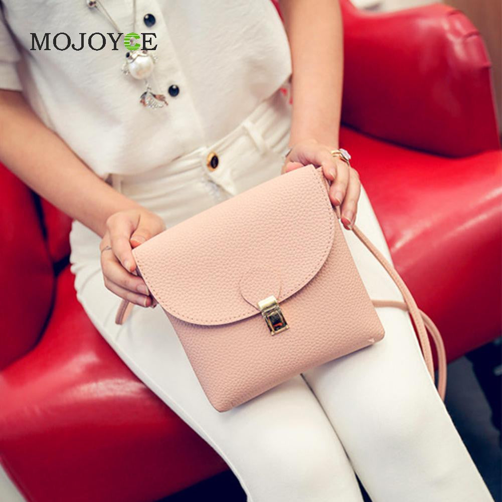 Mini Women Bag Women Messenger Bags Simple Vintage Style PU Soft Leather Handbag Sweet Cute Small Crossbody Clutch Bags 1STL ELY