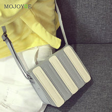 Mix-Color Stripe Pattern Women Bag Vertical Shoulder Crossbody Women Messenger Bags Tote Women Leather Handbags Bolsas Femininas ELY