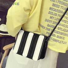 Mix-Color Stripe Pattern Women Bag Vertical Shoulder Crossbody Women Messenger Bags Tote Women Leather Handbags Bolsas Femininas ELY