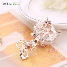 Multicolor Opal Stone Fox Brooches Women Cute Brooch Jewelry Rhinestone Brooch Pin ELY