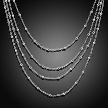 N751 Popular Chain Necklace Jewelry Chokers Silver Jewelry Women Global Light Bead Necklace 1STL ELY