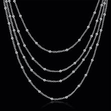 N751 Popular Chain Necklace Jewelry Chokers Silver Jewelry Women Global Light Bead Necklace 1STL ELY