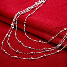 N751 Popular Chain Necklace Jewelry Chokers Silver Jewelry Women Global Light Bead Necklace 1STL ELY