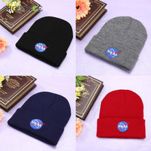 NASA Cap Casual Hip Hop Hats Men Women Knitted Wool Skullies Beanie Warm Hat for Women Soft Beanie Gorro Cap ELY