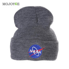 NASA Cap Casual Hip Hop Hats Men Women Knitted Wool Skullies Beanie Warm Hat for Women Soft Beanie Gorro Cap ELY