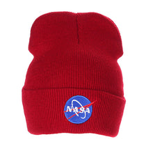 NASA Cap Casual Hip Hop Hats Men Women Knitted Wool Skullies Beanie Warm Hat for Women Soft Beanie Gorro Cap ELY