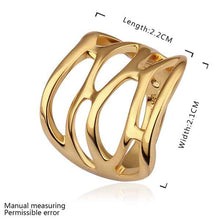 18k gold plated ring gold pierced anillos bear wedding jewelry 532 ELY